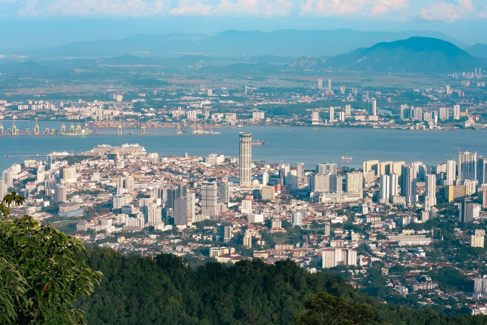 George Town and the Penang Strait seen from Penang Hill